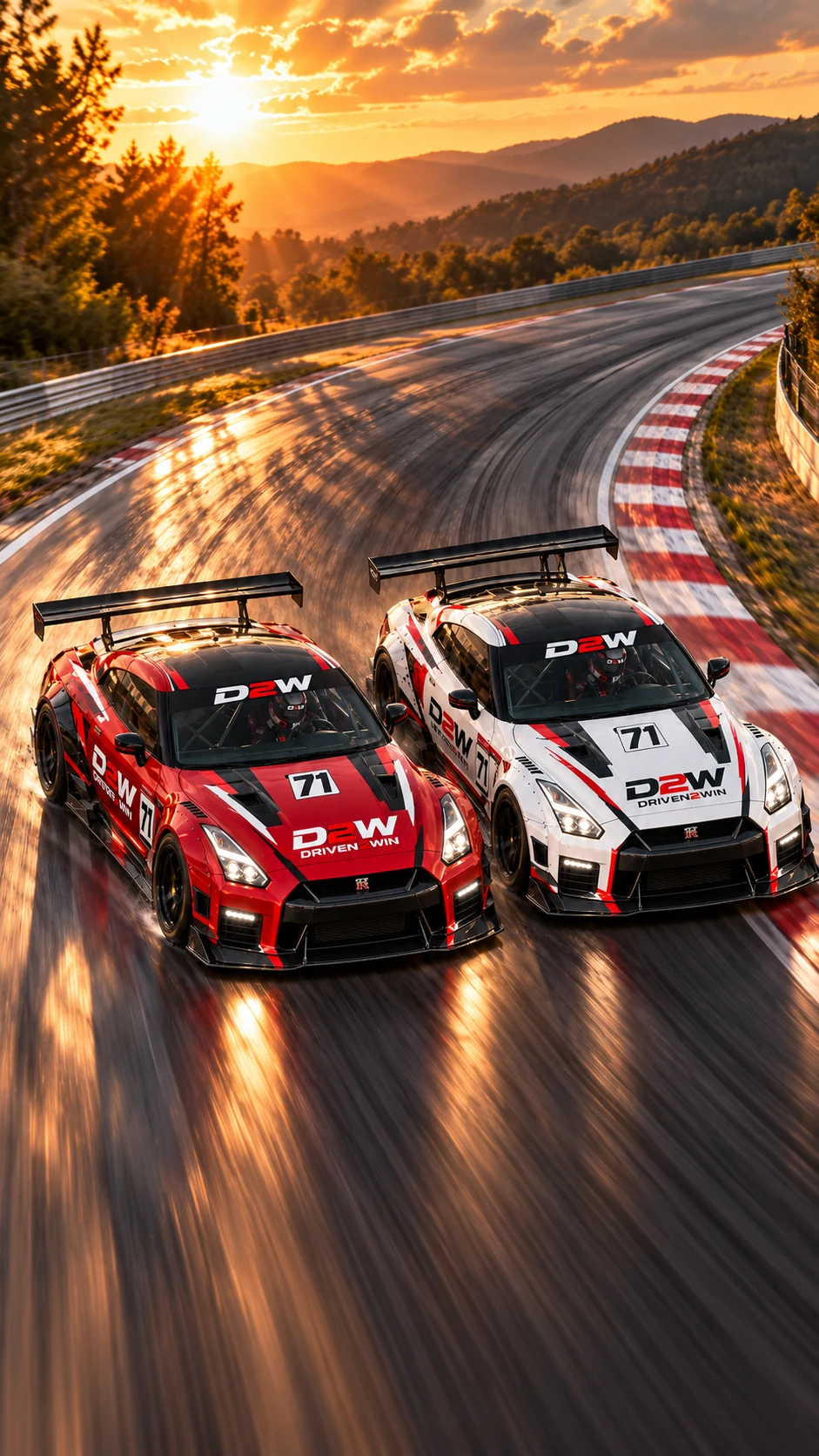 The red car, Driven 2 Win development visual